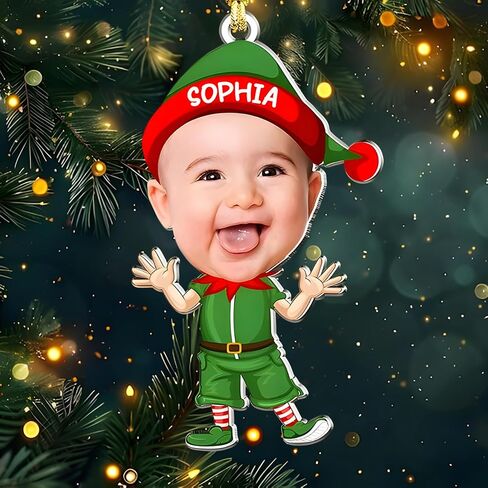 Personalized Baseball Uniform Ornament, Custom Name Acrylic Baseball Christmas Ornament, Personalized Sports Keepsake for Baseballs Fans, Player Gift in Saudi Arabia