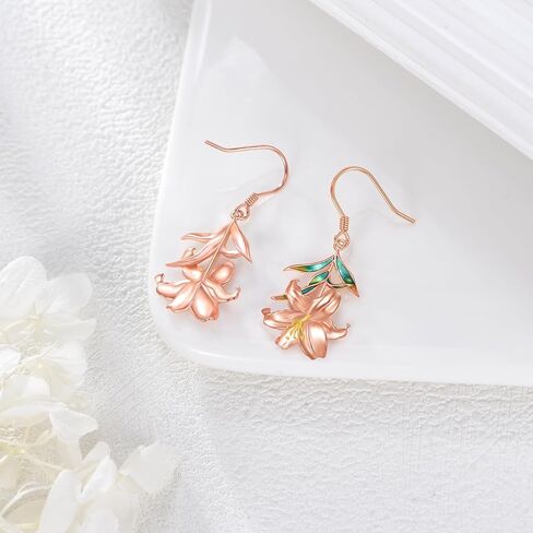 Earrings for Women 925 Sterling Silver Gemstone Dangle Earrings Jewelry Gifts in Saudi Arabia