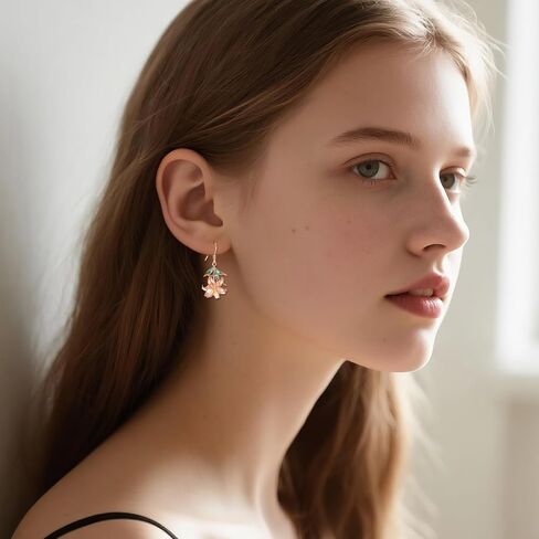 Earrings for Women 925 Sterling Silver Gemstone Dangle Earrings Jewelry Gifts in Saudi Arabia