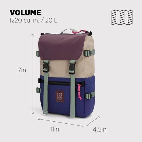 Topo Designs Rover Pack Classic, Dark Khaki/Navy, One Size in Saudi Arabia