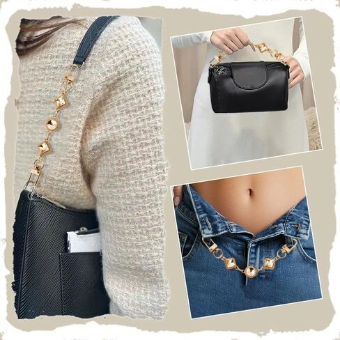 Rhinestone Bag Purse Starp Extender Chain Handbag Charms for Boho Crossbody Bag Small Pouch Bags Jewelry Accessories in Saudi Arabia