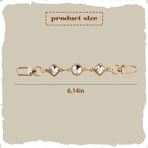 Rhinestone Bag Purse Starp Extender Chain Handbag Charms for Boho Crossbody Bag Small Pouch Bags Jewelry Accessories in Saudi Arabia