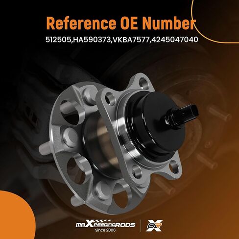 maXpeedingrods 512505 Rear Wheel Bearing and Hub Assembly for Toyota Prius 2010-2015 for Prius Plug-in 2012-2015 All Models 5-Lugs in Saudi Arabia