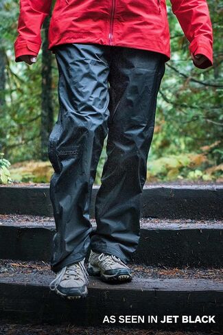 MARMOT Women's PreCip Eco Full Zip Pant | Lightweight, Waterproof Pants for Women, Ideal for Hiking, Jogging, and Camping, 100% Recycled, Black, Small in Kuwait