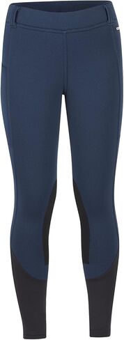 Kerrits Kids Sit Tight Wind Pro Knee Patch Winter Horse Riding Tights – Warm, Polartec Kids Equestrian Breeches with Pockets in Saudi Arabia