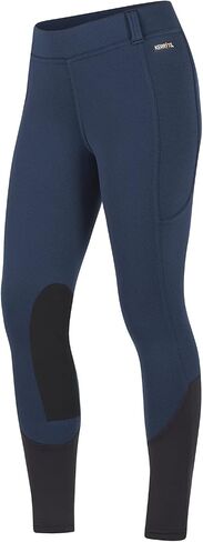 Kerrits Kids Sit Tight Wind Pro Knee Patch Winter Horse Riding Tights – Warm, Polartec Kids Equestrian Breeches with Pockets in Saudi Arabia