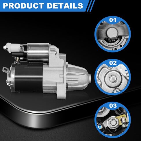 PartsFlow Starter Compatible With 1998-2005 Acura EL 1.7L For 1998-2005 Honda Civic 1.7L 31200-P2e-A51 in Saudi Arabia
