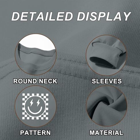 سويت شيرت برسومات كبيرة الحجم للنساء سويت شيرت ذو وجه مبتسم بلوفر لطيف بياقة دائرية كاجوال فضفاض بأكمام طويلة in Kuwait