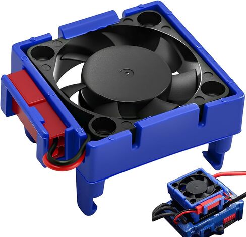 VXL-3s ESC Heat Sink Cooling Fan 28000RPM Brushless ESC Cooling Fan for RC Car Truck Boat 1/8 1/10 540 550 Motor Compatible with Traxxas Bandit Rustler Stampede Slash 2WD / 4X4 VXL （Red） in Saudi Arabia
