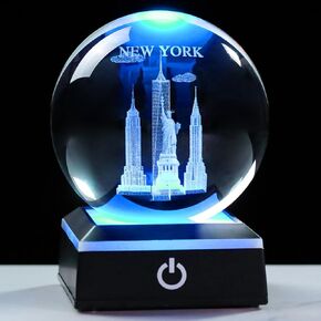 enjinkail 3D كريستال الكرة الفيل الهدايا للنساء الرجال البالغين ديكور للمنزل سنو غلوب زخرفة مع قاعدة LED ضوء الليل، الليزر محفورا الزجاج الفيل التماثيل هدايا الصداقة لصديقتها أمي in Kuwait