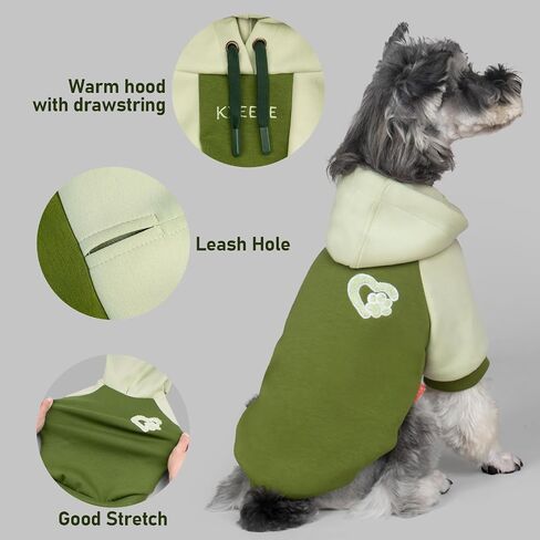 KYEESE Dog Hoodie for Small Dogs Soft Pullover Dog Sweater for Daily Wear in Kuwait