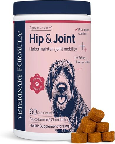 Veterinary Formula Eye Health Supplement for Dogs – Vet-Formulated Tear Stain Chews with Omega 3, Lutein & Cranberry – Smart Vitality Supports Eye Moisture, Stain Reduction & Immunity, 60 Soft Chews in Kuwait