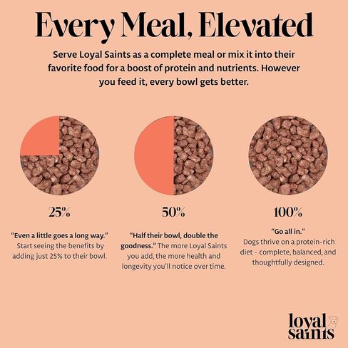 Freeze Dried Raw Dog Food - Premium Beef Flavor with High Protein and Grain Free Dog Food for Small or Large Breeds and Picky Eaters - Versatile as Meal Topper, Snack, and Treats, 5 Oz in Saudi Arabia