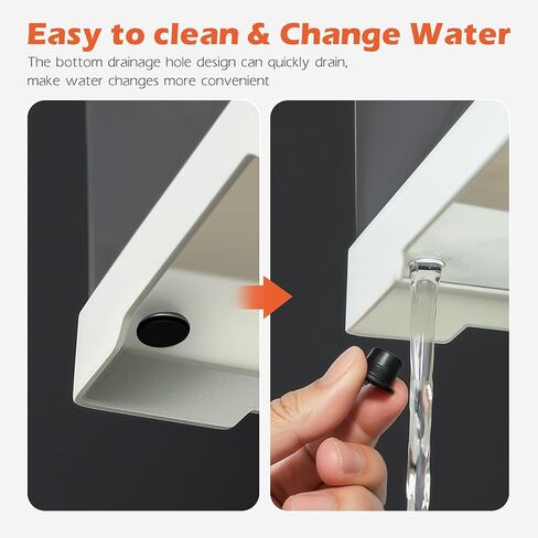 AZV Small Turtle Tank Kit,PC Starter Aquarium Indoor,Red Eared Slider Aquatic for Baby Tortoise,Fishes and Amphibians,Include Basking Platform*1,Filter*1,Filter Plates*2,Plants*2,Lamp*1,Bulb*1,Stone*1 in Kuwait