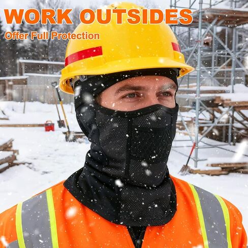 Balaclava Ski Mask Winter Thermal Face Cover for Men Women Windproof Neck Warmer for Hiking Sports Skiing Bike in Kuwait