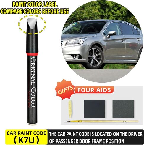 Carhoo K1X كريستال أبيض لؤلؤي متوافق مع قلم طلاء Subaru Exact Match Touch Up in Kuwait