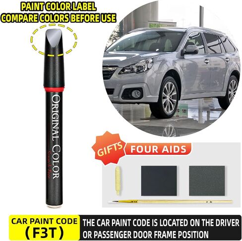 Carhoo K1X كريستال أبيض لؤلؤي متوافق مع قلم طلاء Subaru Exact Match Touch Up in Kuwait