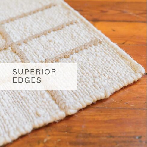 Homespice Remi Premium Edition Jute Rug 4×6' - Small Batch Production, Handwoven Cozy Farmhouse Decor in Kuwait