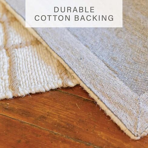 Homespice Remi Premium Edition Jute Rug 4×6' - Small Batch Production, Handwoven Cozy Farmhouse Decor in Kuwait