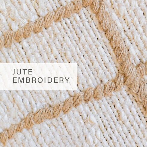 Homespice Remi Premium Edition Jute Rug 4×6' - Small Batch Production, Handwoven Cozy Farmhouse Decor in Kuwait