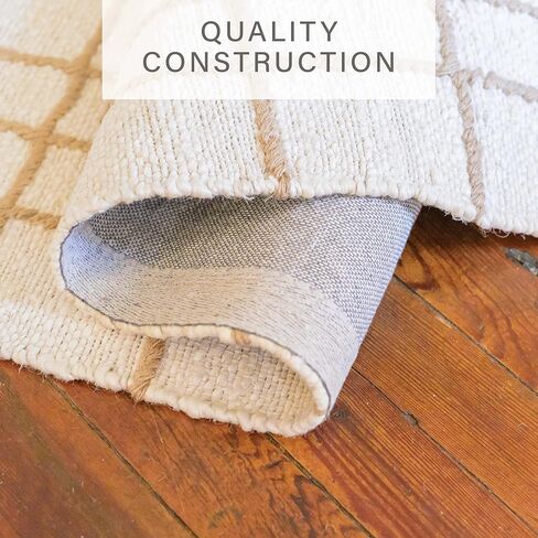 Homespice Remi Premium Edition Jute Rug 4×6' - Small Batch Production, Handwoven Cozy Farmhouse Decor in Kuwait