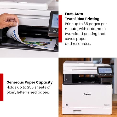 Canon Color imageCLASS MF753Cdw II Wireless Laser Printer for Duplex Printing, White - All-in-One Home Office, Small Office Printer with Scan/Copy/Fax, Auto Feeder, 3 Year Limited Warranty, 35 PPM in Saudi Arabia
