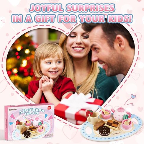 مجموعة شاي مكان للأطفال الصغار 3-5 فتيات الصبي هدية التظاهر بلعب طعام النزهة الخشبية في الهواء الطلق ألعاب الأطفال سن 2 3 4 5 6 تعليمية خشبية in Kuwait