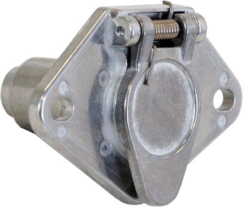Buyers Products TC2004 4-Way Die-Cast Metal Trailer Connector, Zinc-Plated Trailer Side Connector for Electric, Bolt-On Mounting Style in Saudi Arabia