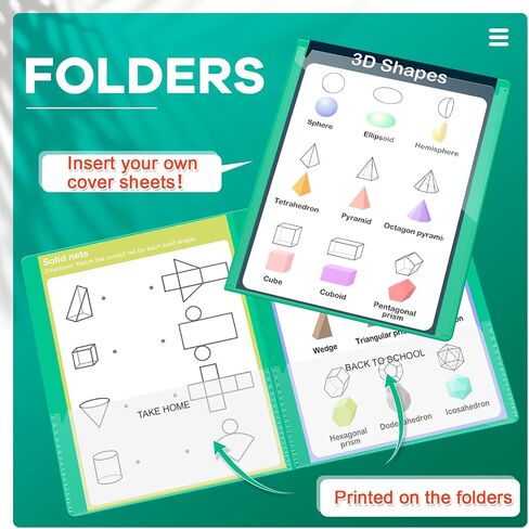 Henoyso 24 Pcs Folders Take Home Heavy Duty 2 Pocket Homework Folders with Clear Front Pockets for Elementary Students Parent Teacher Communication (Green) in Saudi Arabia