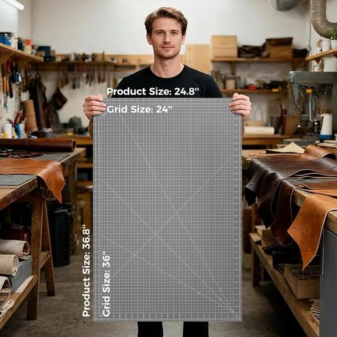 Premium Self Healing Cutting Mat 18'' x 12'', A3 Non-slip Sewing Mat for Quilting, 5-Ply Rotary Cutting Board Double-Sided for Crafts Cutting Fabric Scrapbooking Modeling Projects, Anthracite Gray in Saudi Arabia