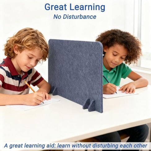 لوحة خصوصية مقسم للمكتب المحمولة (2 حزمة) - 24 "× 16" حاجز خصوصية مكتب محطة العمل القائمة بذاتها لتعزيز التركيز في المنزل أو المدرسة أو المكتب - الأخضر in Kuwait