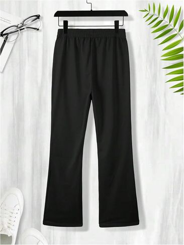 GORGLITTER Men's Letter Graphic Drawstring Waist Pants Slant Pocket Cool Sweatpants in Kuwait