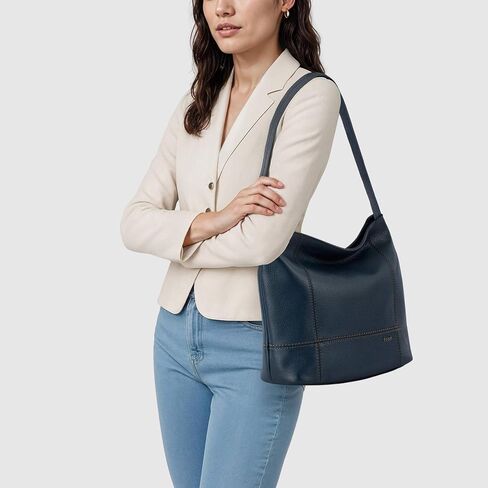 The Sak De Young Hobo Bag In Leather, Single Shoulder Strap, Scarlet in Saudi Arabia