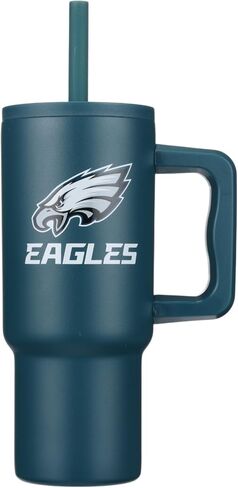 The Memory Company NFL Game Day 24oz Stainless Steel Tumbler - Double-Wall Vacuum Insulated Cup, Team Logo Sports Travel Mug with Lid & Straw, Officially Licensed Merchandise in Saudi Arabia