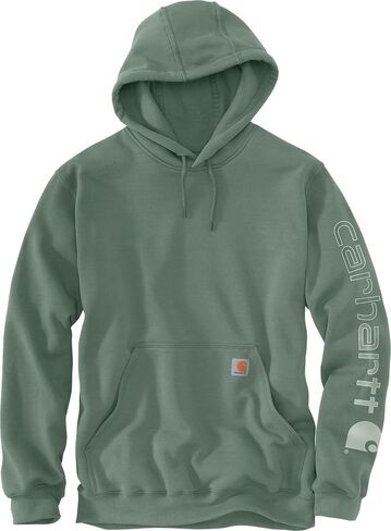 Carhartt Men's K288 Loose Fit Midweight Logo Sleeve Graphic Sweatshirt - 3X-Large Regular - Bright Lime in Saudi Arabia