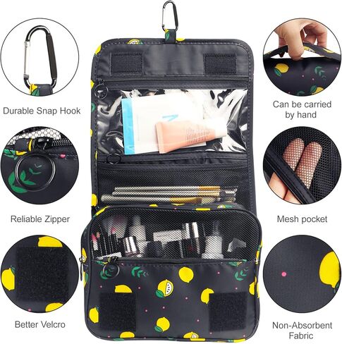 LAKIBOLE Toiletry Bag Multifunction Cosmetic Bag Portable Makeup Pouch Waterproof Travel Hanging Organizer Bag for Women Girls in Saudi Arabia