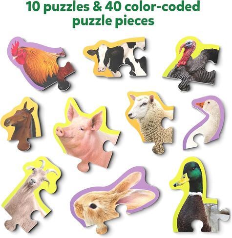 Skillmatics Step by Step Puzzles - 40 Piece Jigsaw & Toddler Puzzles, Montessori Educational Toy for Boys & Girls, Fruits and Vegetables, Travel Friendly, Gifts for Kids Ages 3, 4, 5 and Up in Saudi Arabia