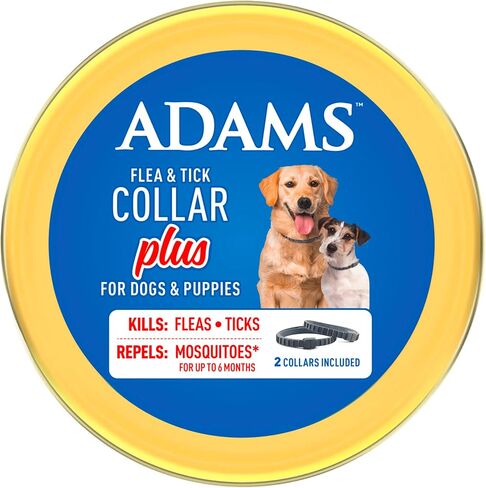 Adams Flea & Trick Twher Plus للكلاب والجزر ، حماية لمدة 6 أشهر ، يتناسب مقاس واحد من جميع الكلاب والجزر ، ويقتل البراغيث والقراد ، ويقوم بصد البعوض لمدة تصل إلى 6 أشهر (باستثناء كاليفورنيا) in Saudi Arabia