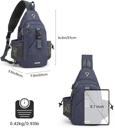 G4Free Canvas Crossbody Sling Bag with RFID Blocking for Women Men in Kuwait