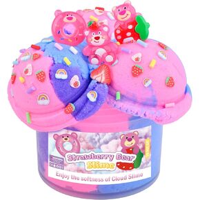 Pink Cow Cloud Slime ، الوحل المعطر مع سحر بقرة دونات لطيف وإضافات قوس قزح سحابة ، هدايا أعياد الميلاد للأطفال من 4 إلى 12 in Kuwait