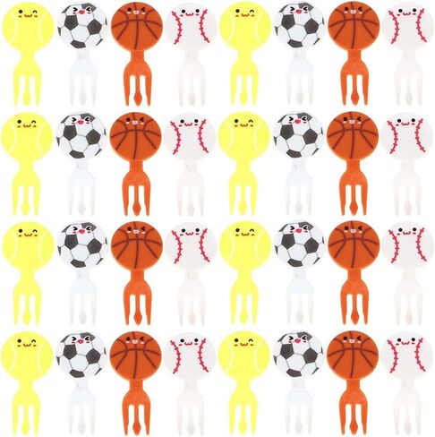 40 Pieces Animal Food Picks for Lunchbox, Mini Fun Fruit Picks, Lunch Picks for Bento Box, Cute Reusable Toothpicks Forks for Picky Eaters, BPA-Free in Kuwait