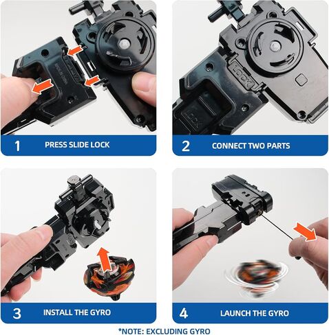 مجموعة X Launcher ، قاذفة X String و Grip ، 2-modes للإطلاق بشكل أسرع ، متوافقة فقط مع قمم X اليمنى (الأزرق) in Kuwait