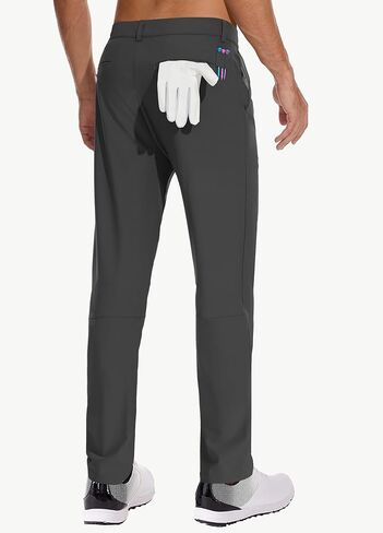 JWM Men's Golf Dress Pant Stretch - 30" Work Business Casual Comfy Trousers Slacks Quick Dry Lightweight with 5 Pockets in Kuwait