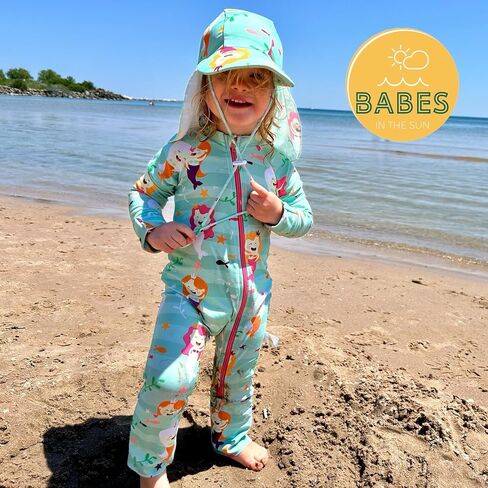 Baby Swimsuit Girl and Boy Infant Swimwear UPF 50+ Sun Protectant Bathing Suit Long Sleeve One Piece Full Coverage in Saudi Arabia