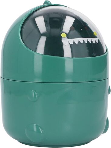 Desktop Trash Can Baby Dinosaur Style Large Opening Detachable Design for Daily Storage Laundry or Utility Room Craft Room Etc (Green Baby Dinosaur) in Saudi Arabia
