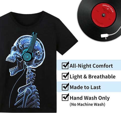LED T Shirt Sound Activated Glow Shirts Light Up Equalizer Clothes for Party in Kuwait