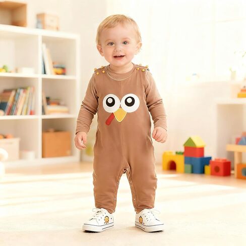 Lil cactus Baby Boys Turkey Smocked Overalls in Saudi Arabia