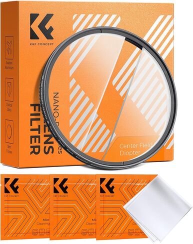 K&F CONCEPT 82 مم مرشح تأثير الديوبتر المنفصل للمجال المركزي يحافظ على التركيز، مرشح تركيز متعدد الطبقات مطلي بالمركز لعدسة الكاميرا in Saudi Arabia