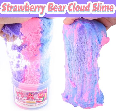 Pink Cow Cloud Slime ، الوحل المعطر مع سحر بقرة دونات لطيف وإضافات قوس قزح سحابة ، هدايا أعياد الميلاد للأطفال من 4 إلى 12 in Kuwait