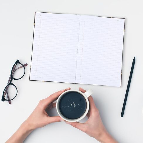 Jetec Black Ledger Books for Bookkeeping 11.4 × 7.5 بوصة محاسبة دفتر محاسبة لتتبع الأموال والمصروفات in Saudi Arabia